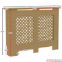 111cm Unfinished Radiator Cover - Oxford