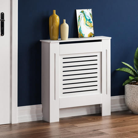 78cm White Radiator Cover - Milton