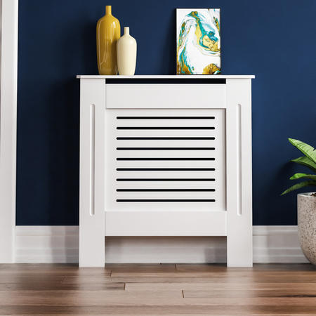 78cm White Radiator Cover - Milton
