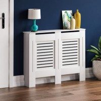 111cm White Radiator Cover - Milton