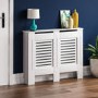111cm White Radiator Cover - Milton