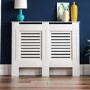 111cm White Radiator Cover - Milton