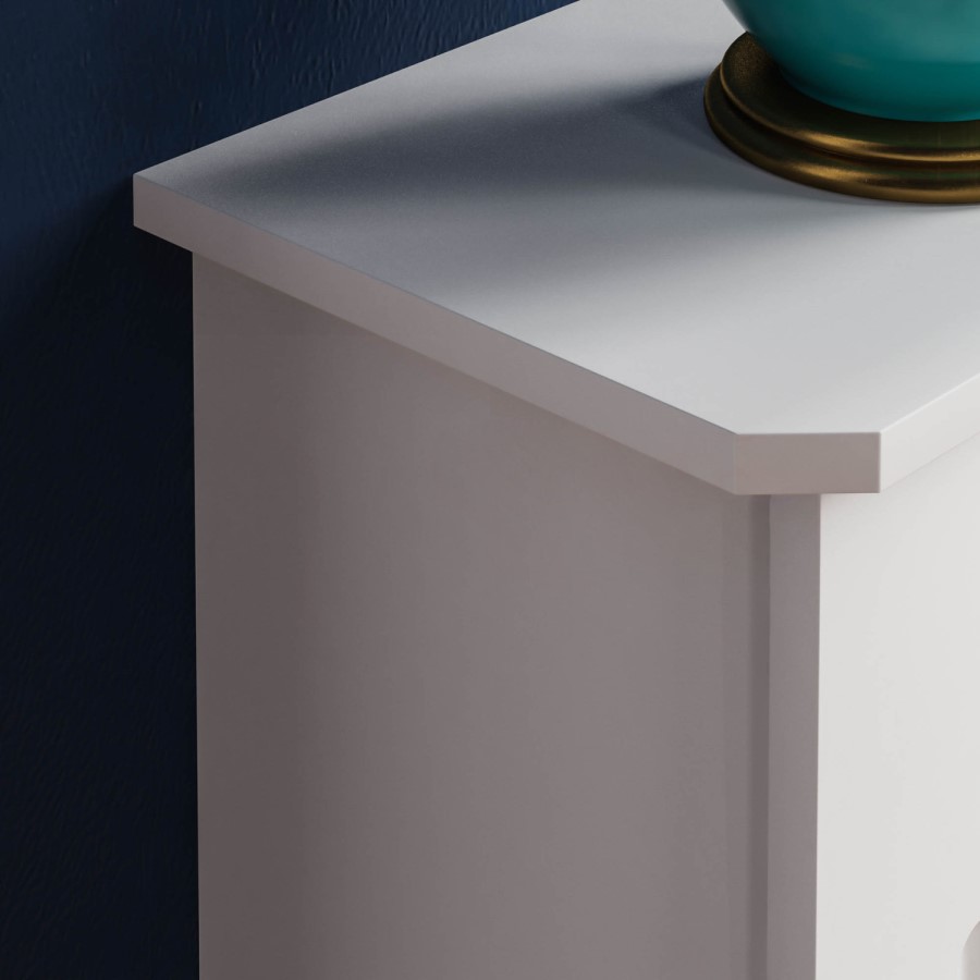 111cm White Radiator Cover - Milton