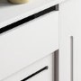 111cm White Radiator Cover - Milton