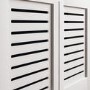 111cm White Radiator Cover - Milton