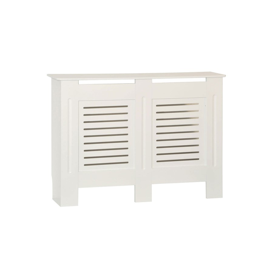 111cm White Radiator Cover - Milton