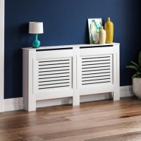 152cm White Radiator Cover - Milton