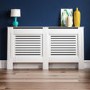 152cm White Radiator Cover - Milton