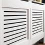 152cm White Radiator Cover - Milton