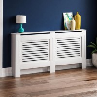 172cm White Radiator Cover - Milton