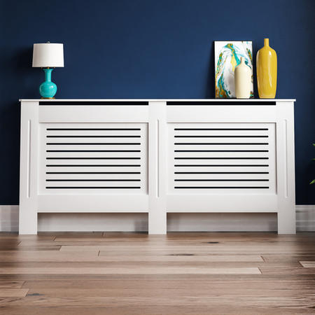 172cm White Radiator Cover - Milton