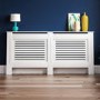 172cm White Radiator Cover - Milton