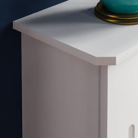 172cm White Radiator Cover - Milton
