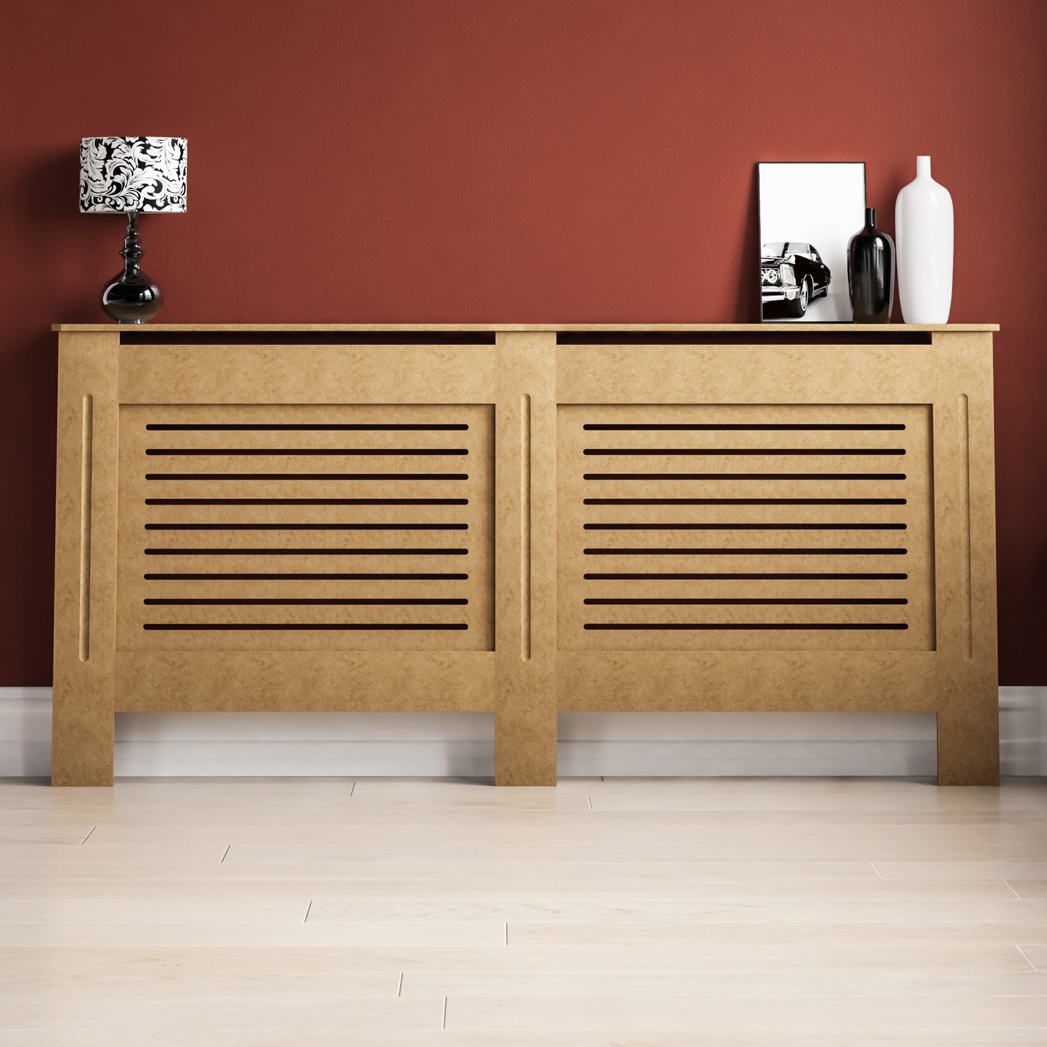 172cm Unfinished Radiator Cover - Milton - Furniture123