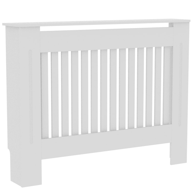 111cm White Radiator Cover - Chelsea