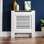 152cm White Radiator Cover - Chelsea