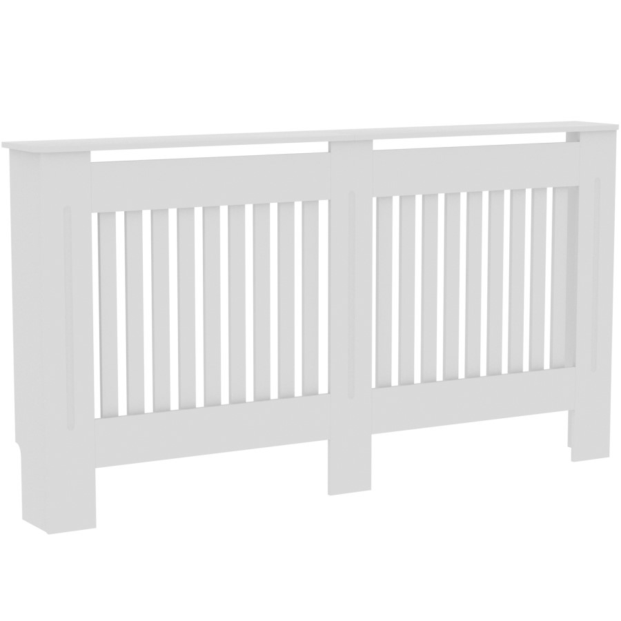 152cm White Radiator Cover - Chelsea