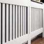 172cm White Radiator Cover - Chelsea