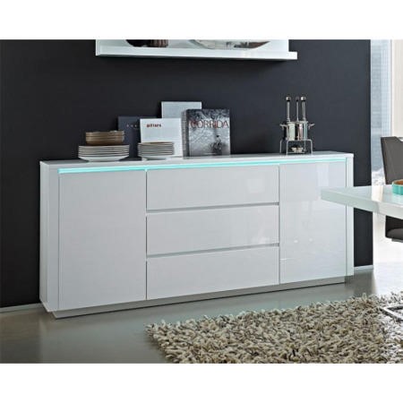 Germania Chicago White High Gloss Sideboard | Furniture123
