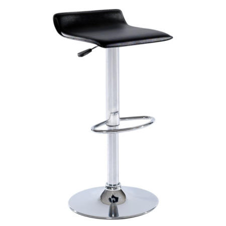 Furniture To Go Designa Low Back Gas Lift Bar Stool In Black Ash