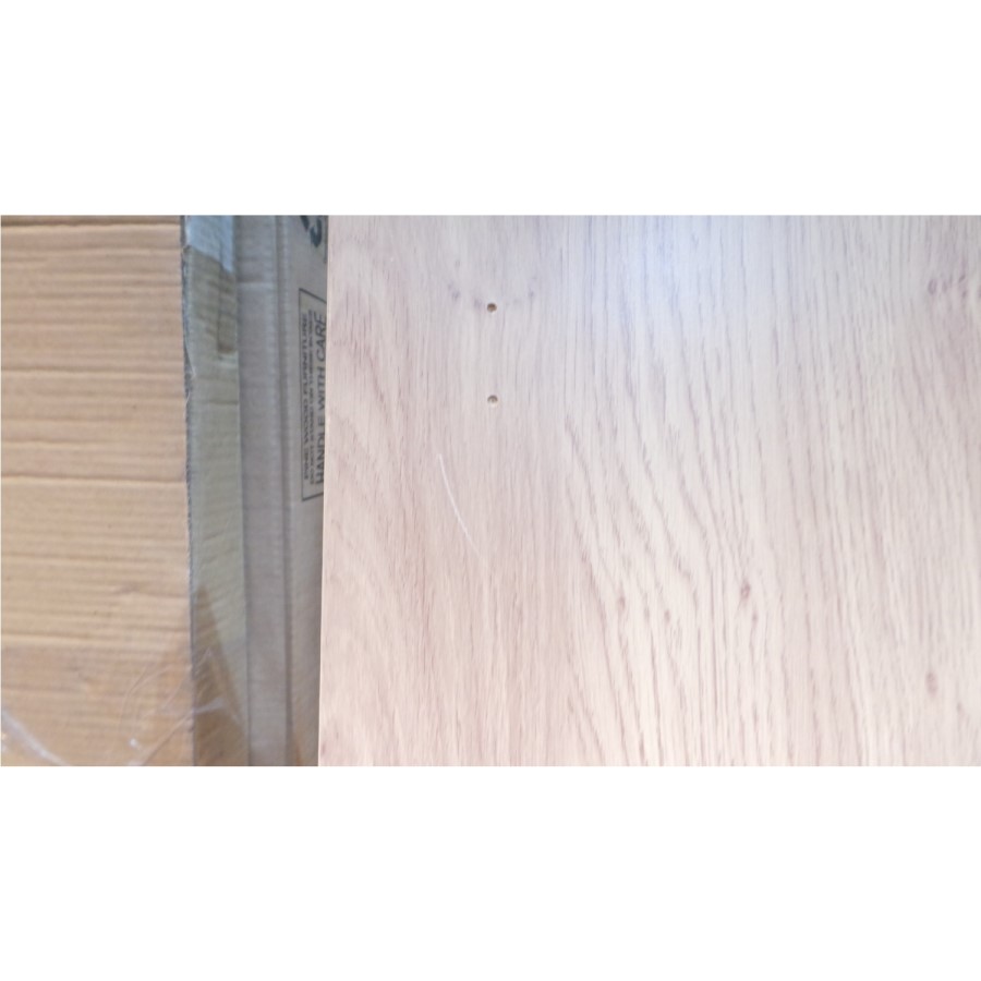 GRADE A2 - Seconique Seville Bedroom Set in Light Oak Veneer/Grey High Gloss