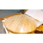 GRADE A2 - Rhode Island Round Drop Leaf Table White/Natural