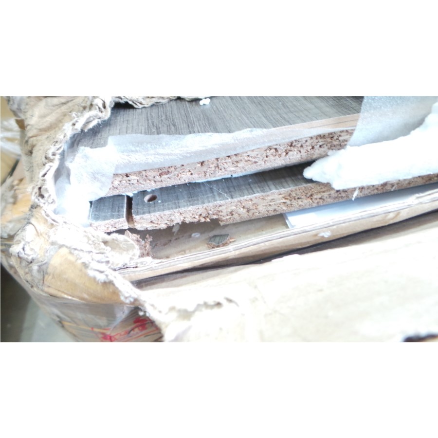 GRADE A3 - Seconique Lisbon 2 Door Sliding Wardrobe in Black Wood Grain