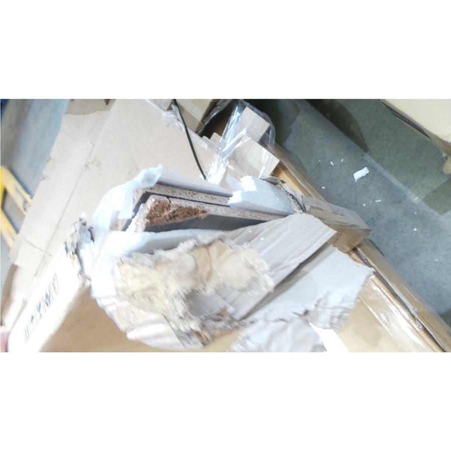 GRADE A3 - Seconique Lisbon 2 Door Sliding Wardrobe in Black Wood Grain