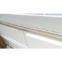 GRADE A3 - Savannah Solid Acacia Wood 4+3 Drawer Wide Chest in Ivory