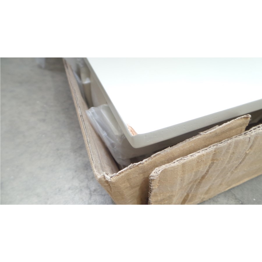 GRADE A3 - New Haven Drop Leaf Dining Table in Stone White