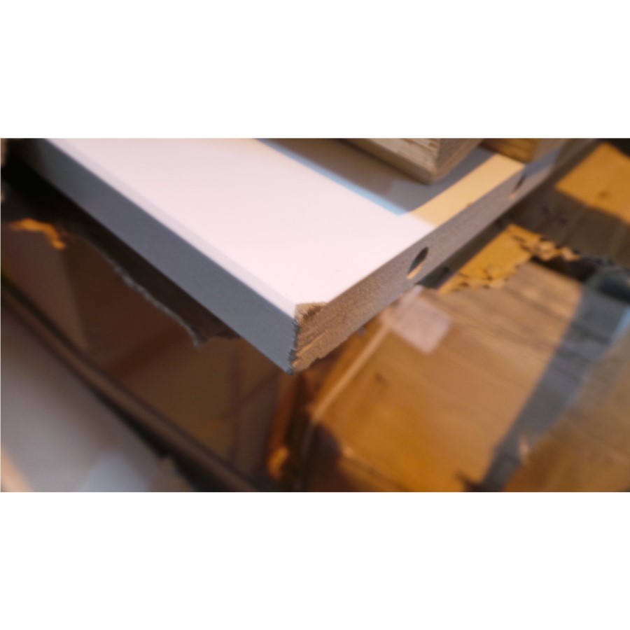 GRADE A3 - Copenhagen Double Bed Frame In White