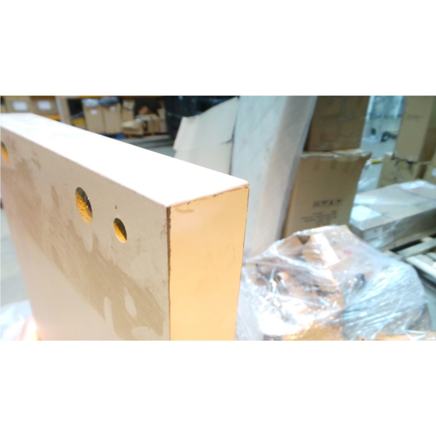 GRADE A2 - Sciae Sunrise 36 Double Bed in White High Gloss