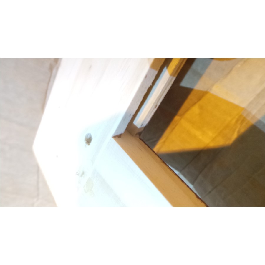 GRADE A2 - Copenhagen 2 Door 2 Drawer Combi Short Wardrobe in Cream and Pine