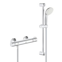 Grohe Grohtherm 800 Thermostatic Mixer Bar Shower with Slide Rail & Round Hand Shower