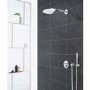 Grohe Grohtherm Concealed Thermostatic Mixer Shower with Wall Mounted Shower Head & Pencil Handset