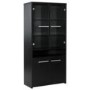 Furniture To Go Designa Tall Glazed Display Unit In Black Ash