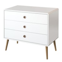 Metro White 3 Drawer Chest 