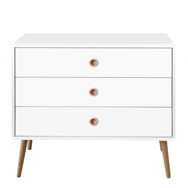 Metro White 3 Drawer Chest 