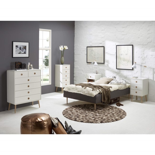 Metro White 3 Drawer Chest 