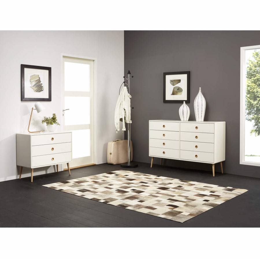Metro White 8 Drawer Chest 