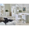 Steens Milford 3 Drawer Bedside Table in Soft White
