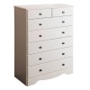 GRADE A1 - Steens Milford 2+5 Drawer Chest in Soft White