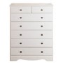 Steens Milford 2+5 Drawer Chest in Soft White