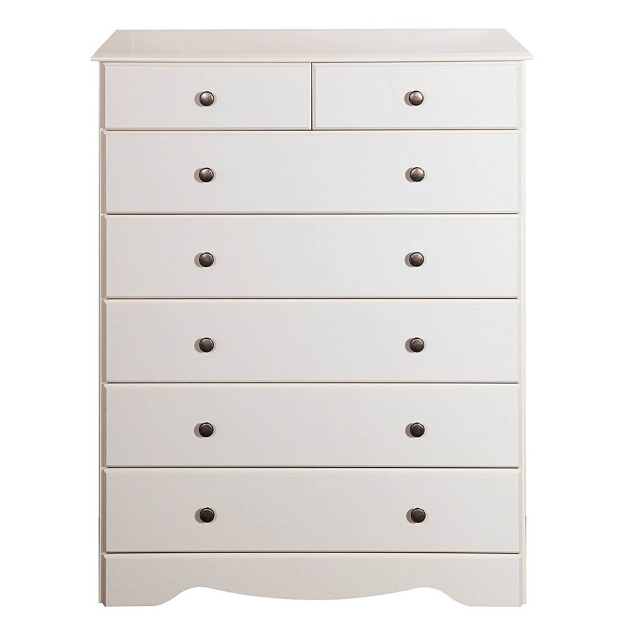 Steens Milford 2+5 Drawer Chest in Soft White