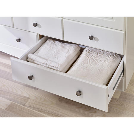 GRADE A2 - Steens Milford Triple Wardrobe in Soft White