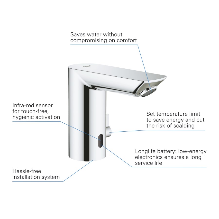 Grohe Bau Cosmopolitan Infrared Sensor Basin Mixer Tap