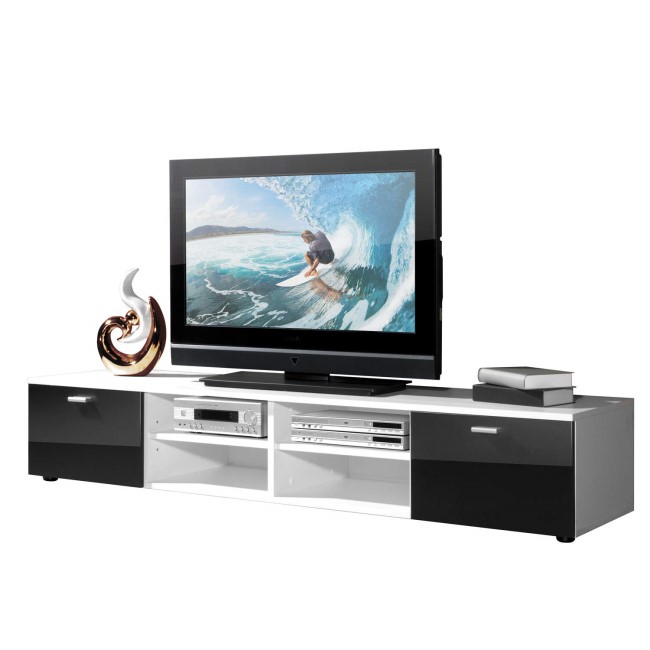 Germania 3666 Black & White High Gloss TV Unit