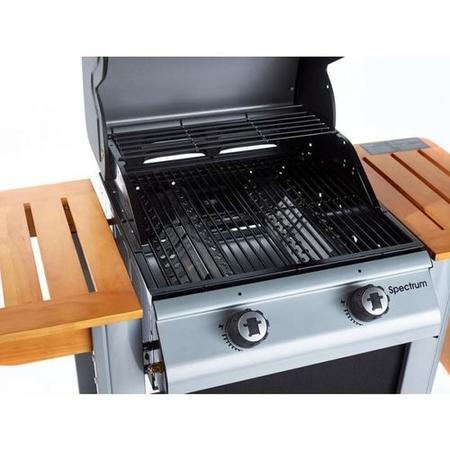 Outback Spectrum 2 Burner Gas BBQ in Wood & Black