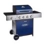 Outback Meteor - 4 Burner Gas BBQ Grill with Side Burner - Blue