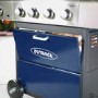 Outback Meteor - 4 Burner Gas BBQ Grill with Side Burner - Blue